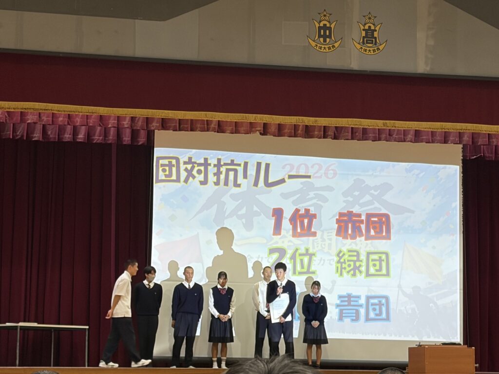 生徒集会報告(クラブ・体育祭・文化祭表彰)